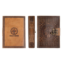 Load image into Gallery viewer, Ciannait - A5 Handmade Leather Journal - Superbly Handcrafted Celtic Design – 18x13cm - Dreamkeeper Journals