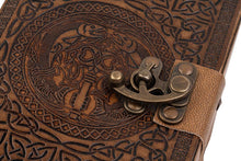 Load image into Gallery viewer, Ciannait - A5 Handmade Leather Journal - Superbly Handcrafted Celtic Design – 18x13cm - Dreamkeeper Journals